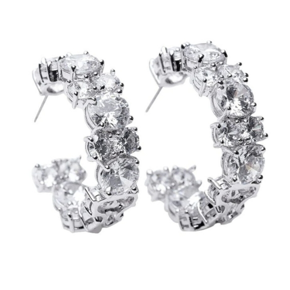 Kenneth Jay Lane Inside Out Statement Hoop Earrings - Picture 5 of 17